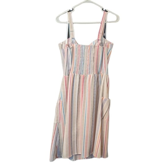 Kit & Sky Striped Button Front Dress - Large - Picture 5 of 5